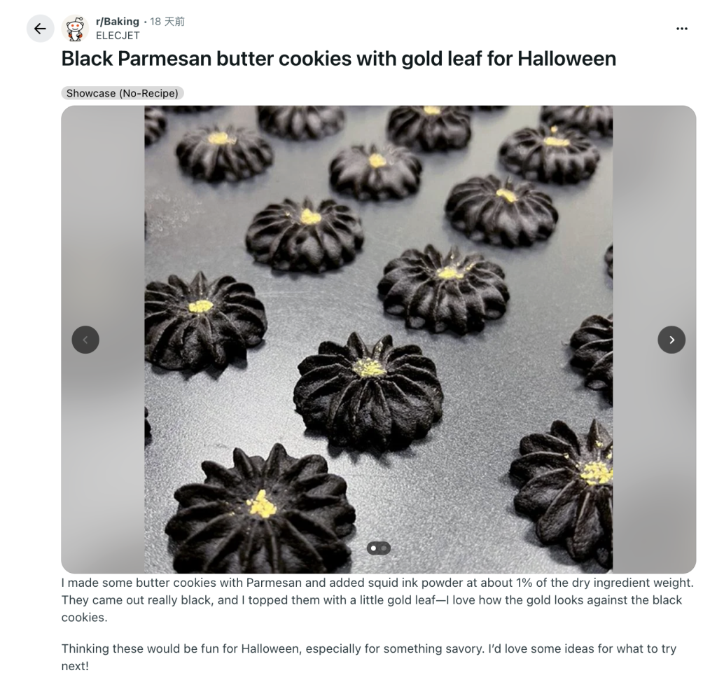 natural food coloring example shared on Reddit